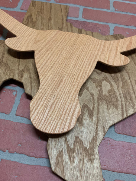 Texas Longhorns Wooden Illuminated Rustic LED Wall Art for Mancave, Game room, Bar or Garage