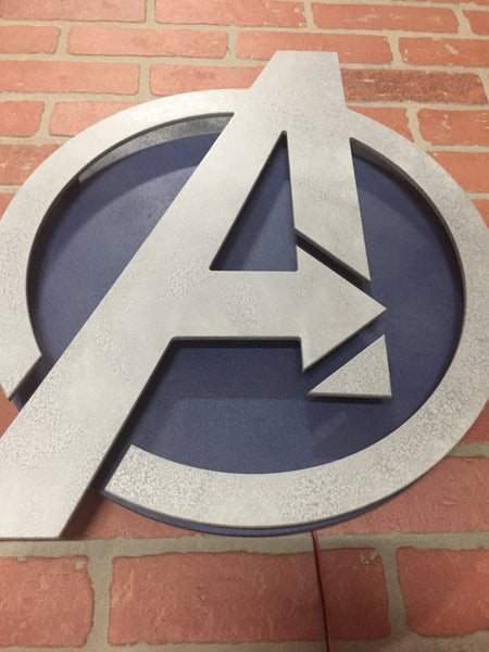 NEW!! Avengers Illuminated LED Backlit Logo Sign for Mancave, Gameroom or Child’s Bedroom