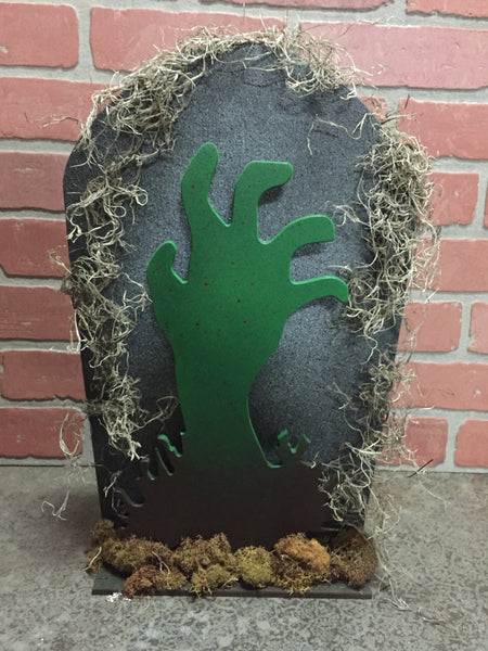 Illuminated LED Halloween Zombie Dead Tombstone Tabletop decor