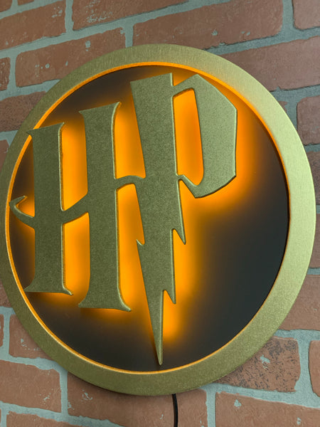 NEW!!! Illuminated Harry Potter Logo LED Night Light Sign for Childs Bedroom