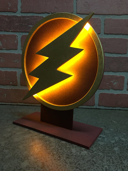 Justice League The Flash Comic book Superhero Logo Tabletop Nightlight