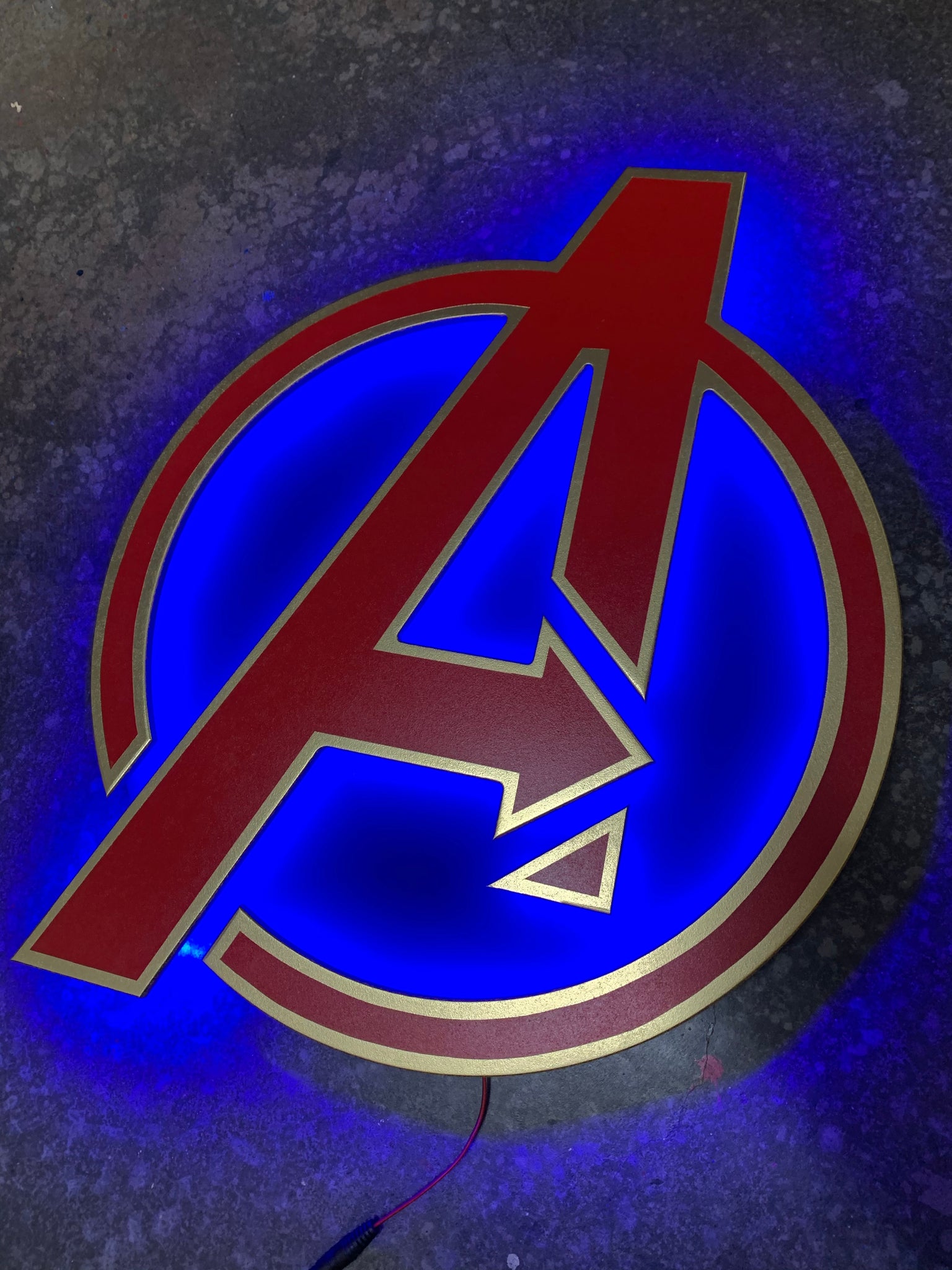 Custom Illuminated Avengers Logo