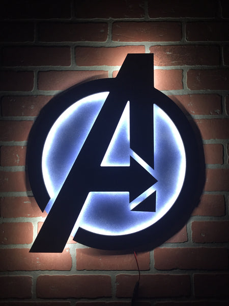 NEW!! Avengers Illuminated LED Backlit Logo Sign for Mancave, Gameroom or Child’s Bedroom